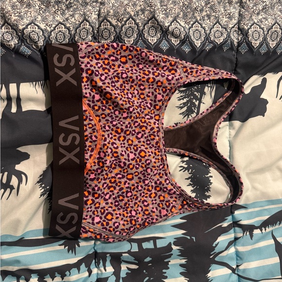 VSX Sport Purple Leopard Print Bra - Picture 1 of 3